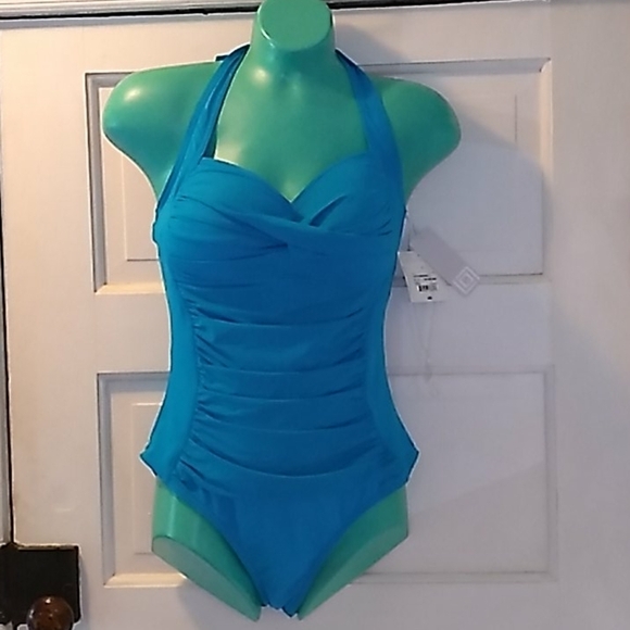 Liz Claiborne 8 one piece bathing suit swim 👙 nwt - Picture 1 of 2